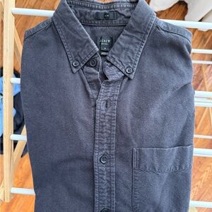 J. Crew Charcoal Black Button-down Shirt